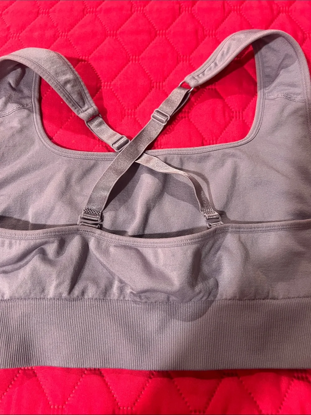 Puma Light Mauve Active One-Piece Sports Bra